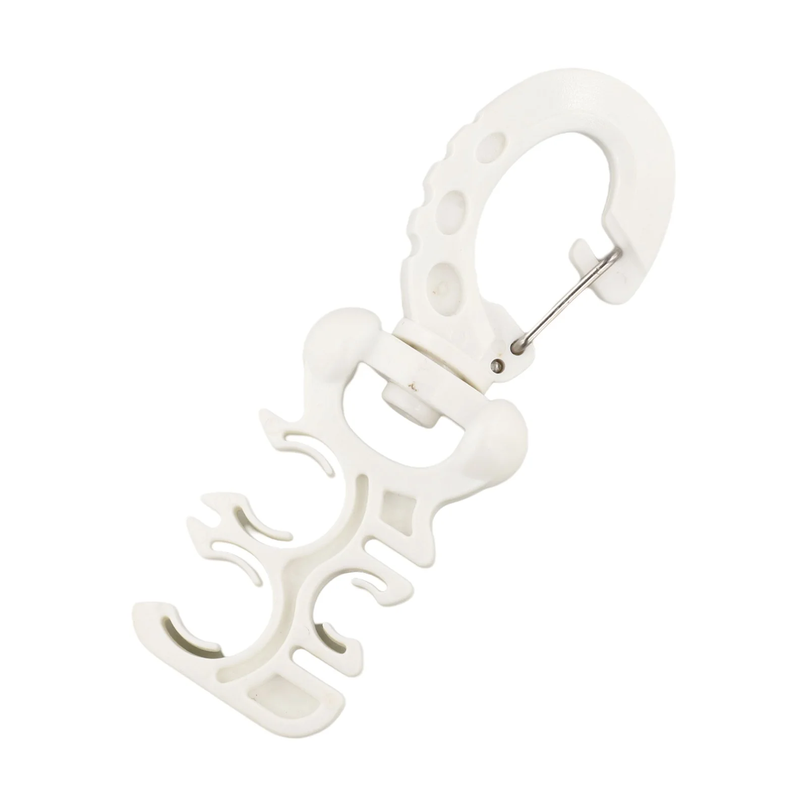 

Three-Hole Quick-Release Hose Holder Clip for Scuba For Second Stage Regulator and Residual Pressure Gauge on For BCD D-Ring