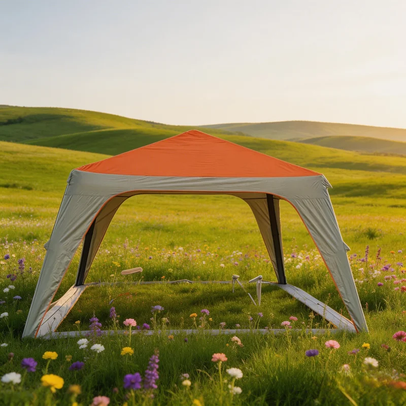 Sun protection and Rainproof Thick Sunshade Canopy Beach Camping Awning Fully Automatic No Need for Setup Inflatable Tent