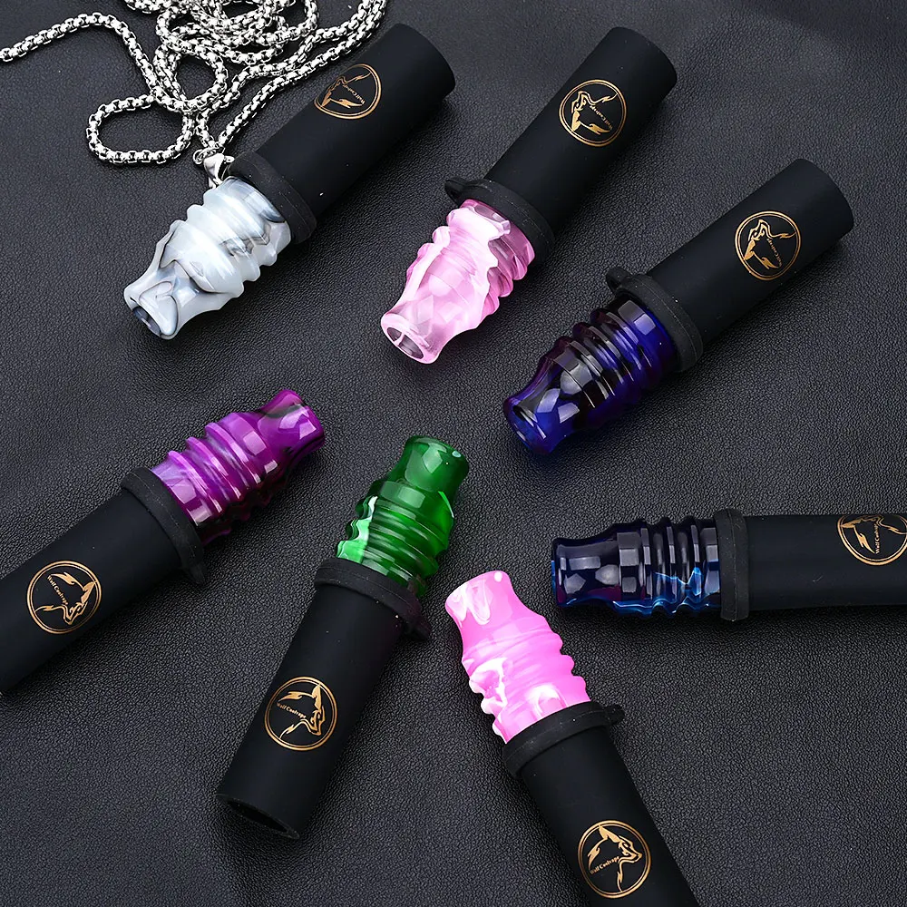 wolfcoolvape Hot selling high-end Resin Hookah Mouthpieces For Sheesha Chicha Narguile Shisha Water Pipe Silicone Hang MouthTips