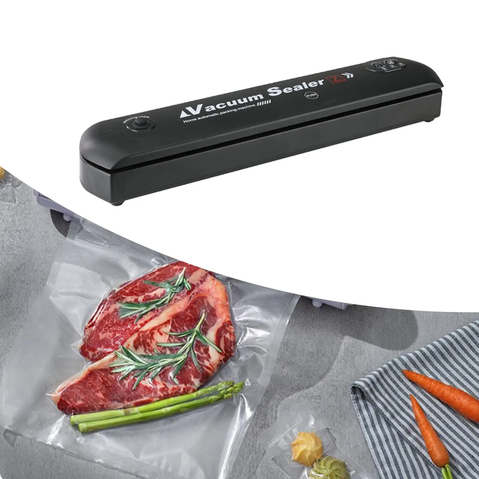 Автоматическая герметизация для хранения, бытовой многоцелевой легкий пищевой вакуумный упаковщик, упаковщик пакетов для фруктов, орехов, овощей, закусок, хлеба