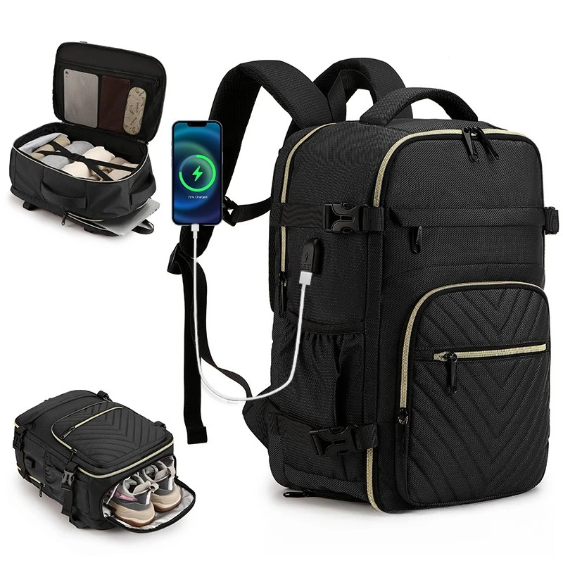 

Рюкзак для ноутбука для женщин, сумка для работы и путешествий, школьный рюкзак для студенток, повседневный рюкзак с USB-портом, подходит для ноутбуков 15.6 дюймов.