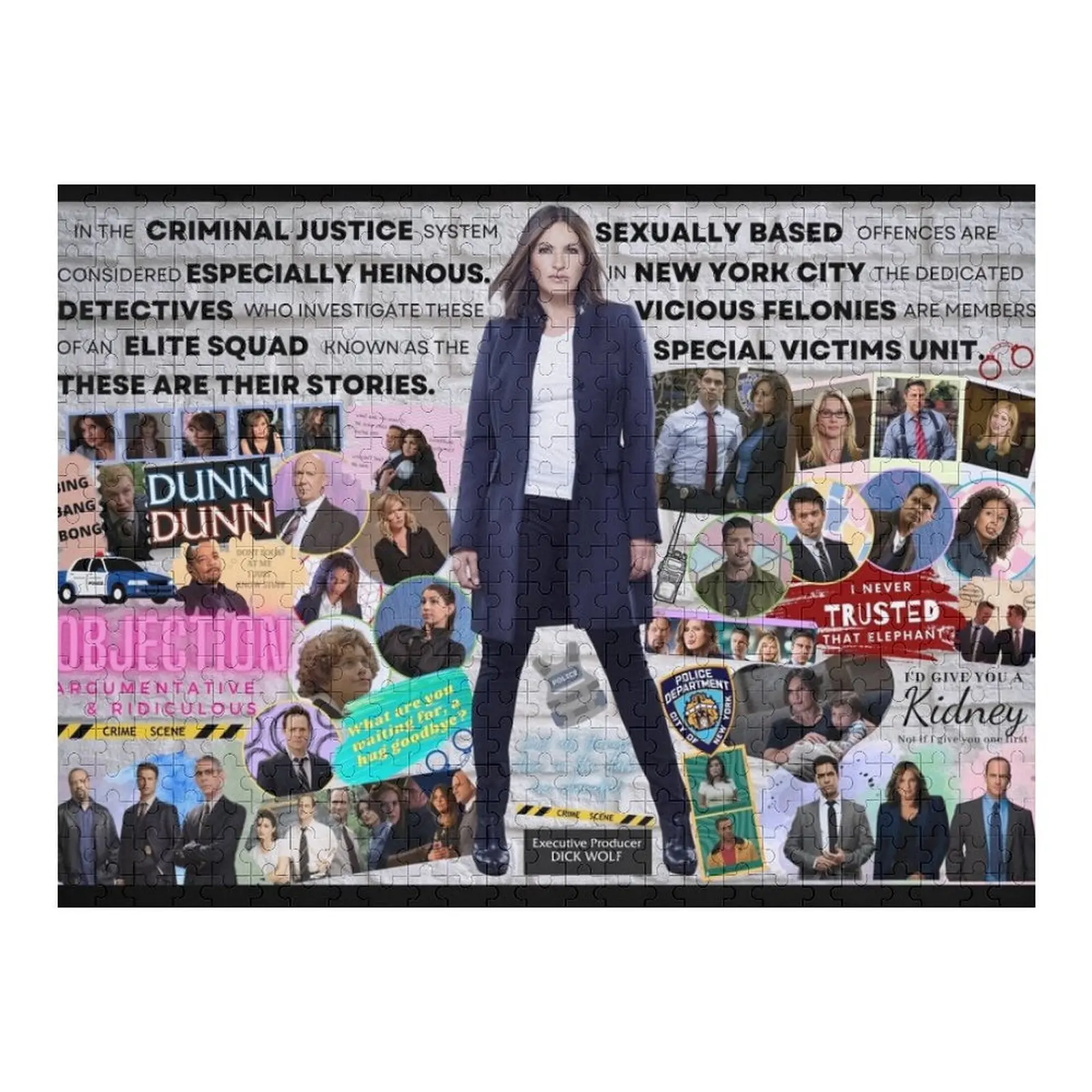 

Law & Order SVU Collage Jigsaw Puzzle Customized Gifts For Kids Jigsaw For Kids Personalised Toys Puzzle