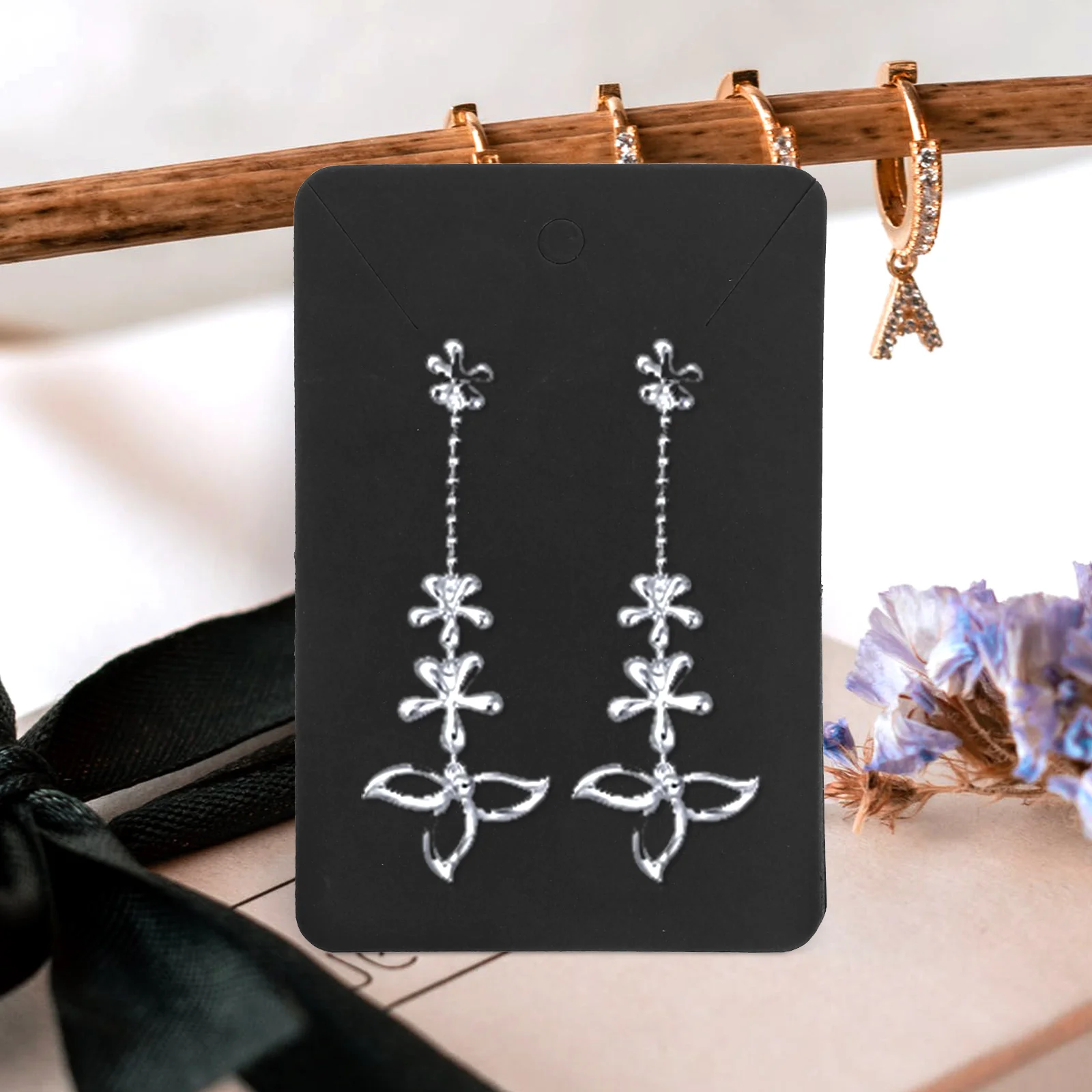 

Ear Stud Card Jewelry Display for Vendors Necklace Cards Selling Earring and Earrings