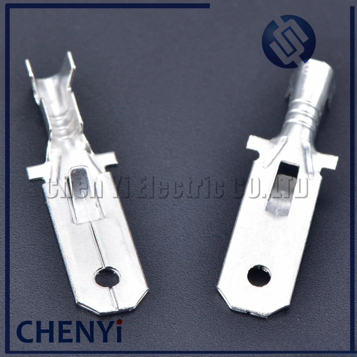 50 pcs 6.3mm Automotive Crimp Terminal Male Spade Connector Brass Pins Auto Splice Wire Terminals DJ611-6.3A G194