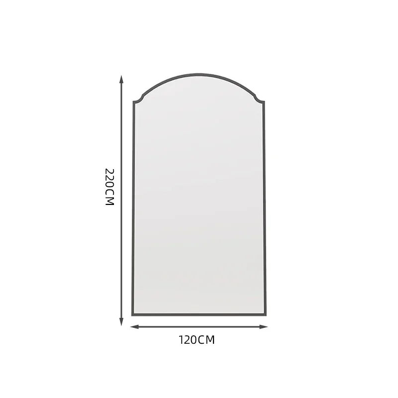 Simple home retro floor cloakroom living room clothing wedding dress shop full body try-on large mirror