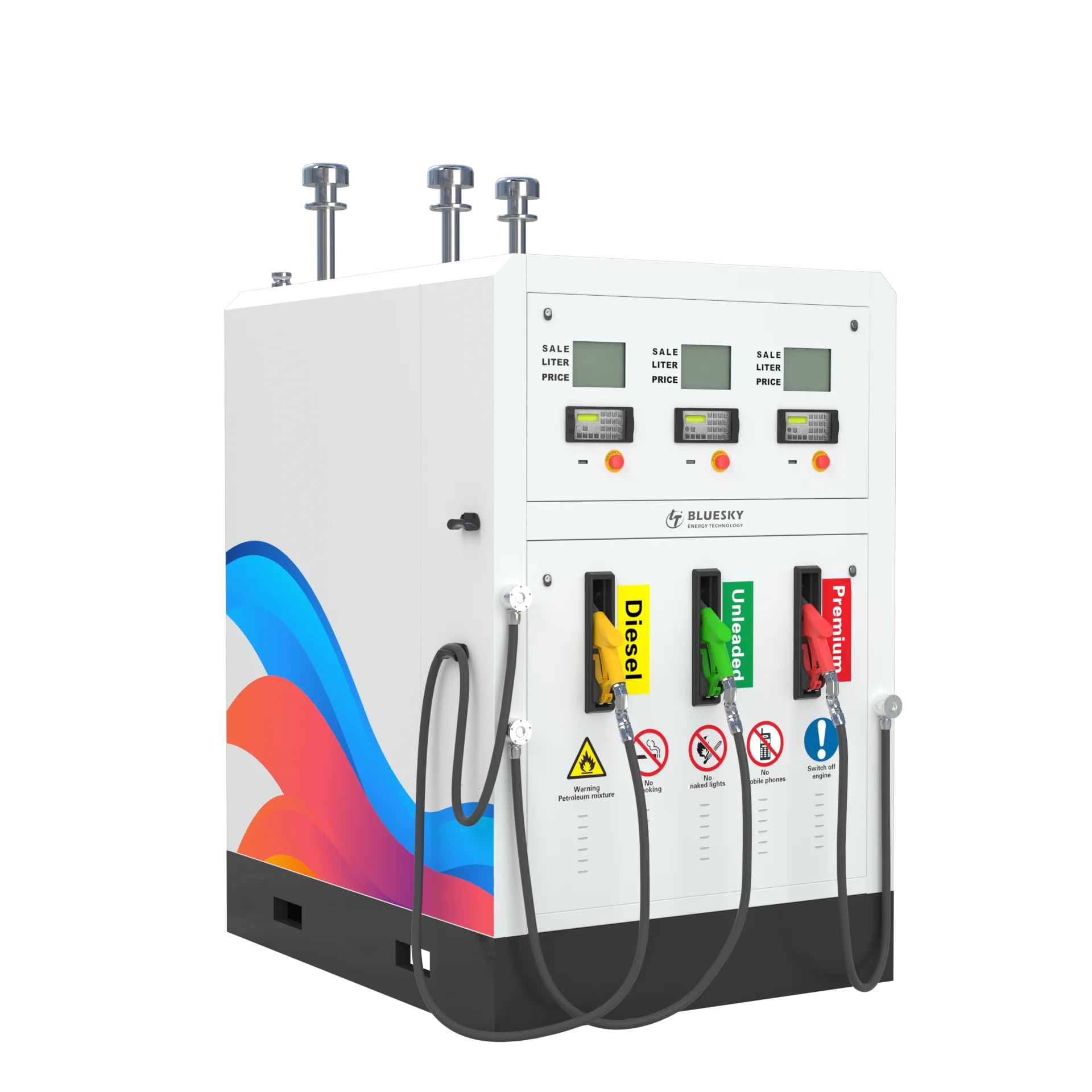 Free Customization 6000 Liters Double Oil Tank Mini Micro Gas Station Build In Tank With Leak Detection Made In China