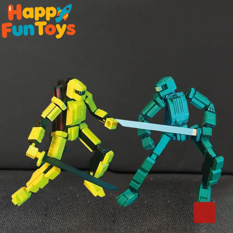 Creative Multi-Jointed Movable Shapeshift Robot 3D Printed Mannequin Dummy Action Model Doll Toy Kid Desk Decora Gift
