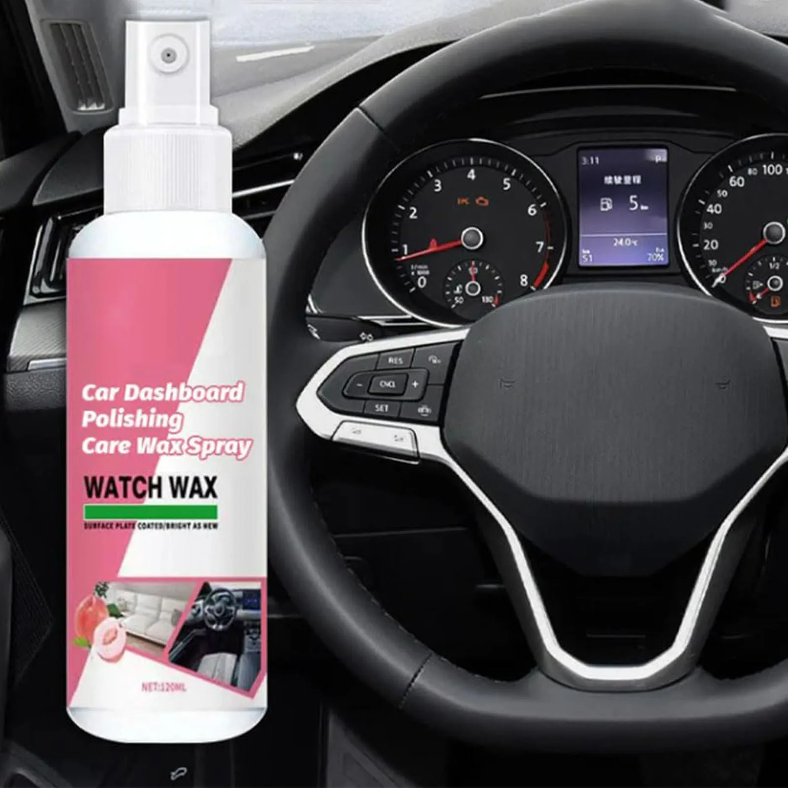 Interior Car Spray Cleaner Protective Film Conditioner Refinishing Spray Suitable for Polishing Upholstery