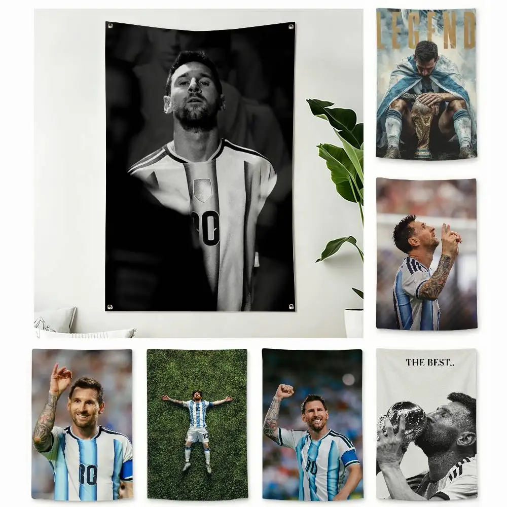 Legend 10 L-Lionel Messi   Home Decor Vertical Flags Indoor Outdoor Hanging Decor for Bedroom Living Room Wall Decoration