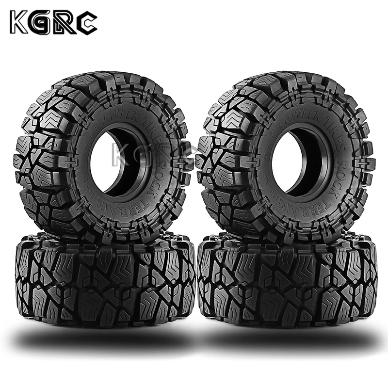 

4Pcs 1.9" Wheel Tires Super Large 115*45mm for 1:10 RC Rock Buggy Crawler Car TRX4 Axial SCX10 90046 Capra RBX10