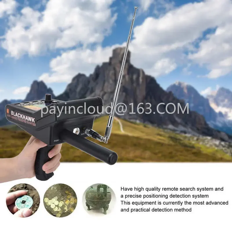 1000m Underground Metal Detector 15m Depth Outdoor Search Detector with Earphone for Silver Gold Copper