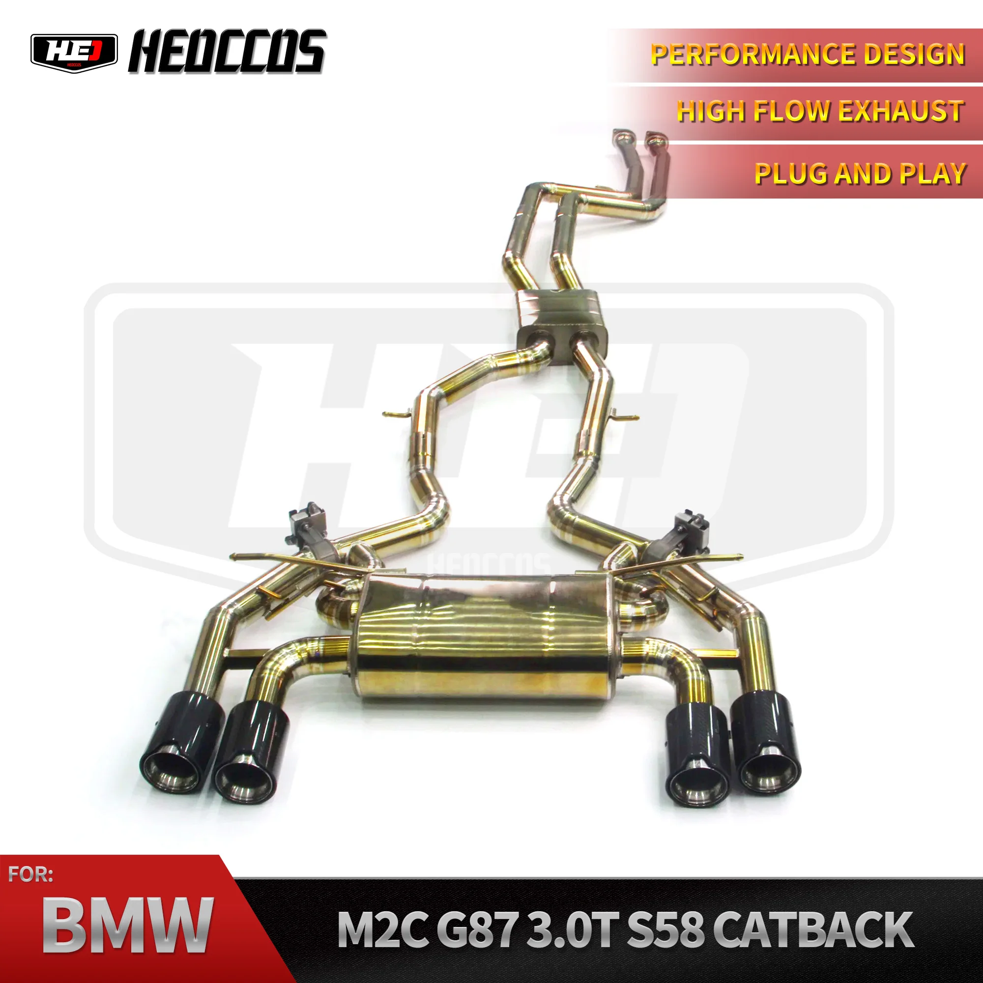 HEO High-Performance Exhaust System for BMW M2 M2C G87 N55 F87 with Electronic Valve Muffler Exhaust Pipe