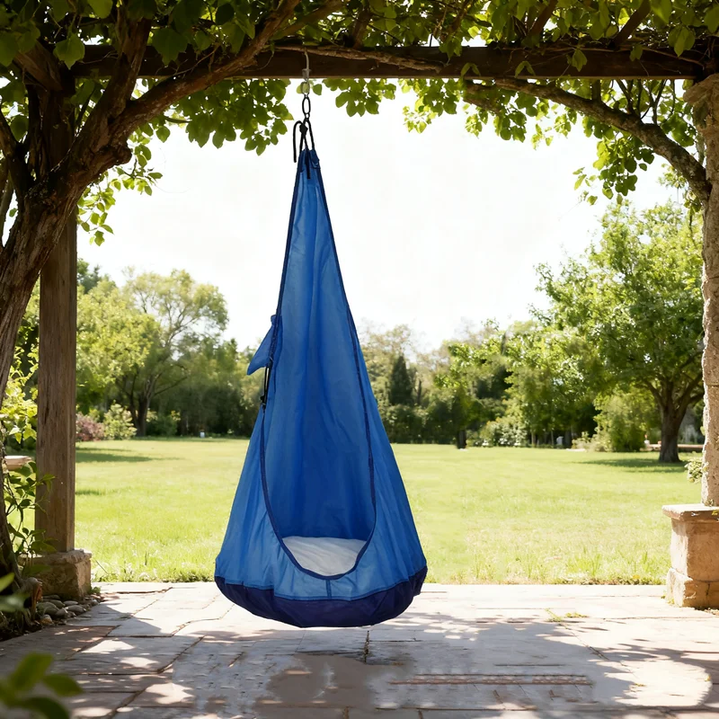 

Кресло-гамак, кресло-гамак в помещении и на открытом воздухе, складное эластичное полиэфирное волокно, подходит для развлечений и отдыха