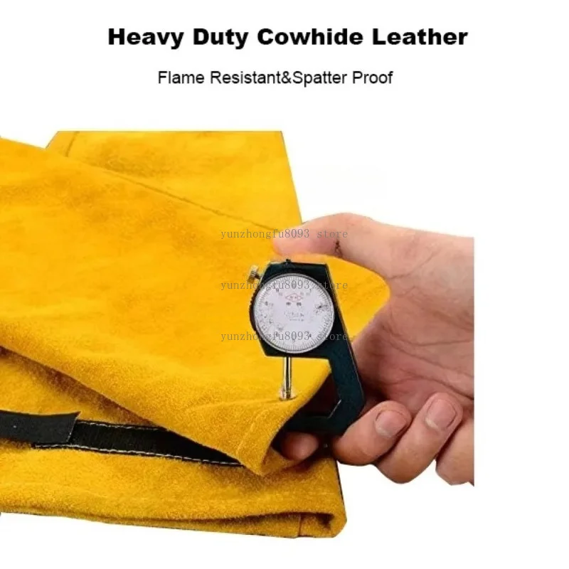 New Heat-resistant, Flame-retardant, Heavy-duty Leather Arm Protection Welding Work Sleeve