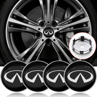 4pcs 60mm Car Wheel Center Hub Cap Rim Cover Emblem Stickers For Infiniti FX35 Q50 Q30 ESQ QX50 QX60 QX70 QX80 EX JX35 G35 G37