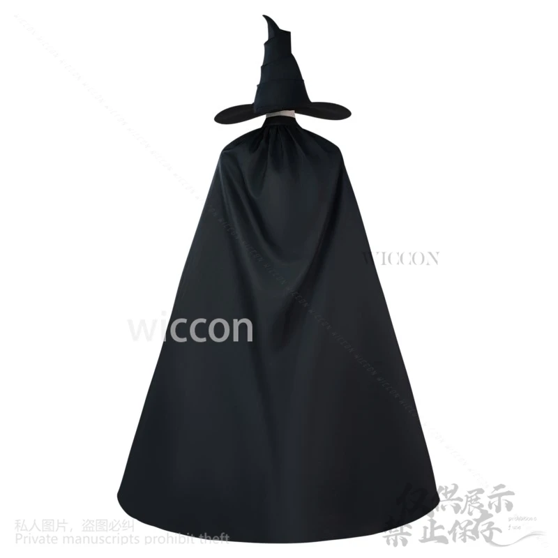 Cosplay elfaba malvado traje gotic balck vestido lolita uniforme perucas halloween festa de natal terno cos mulher meninas personalizado