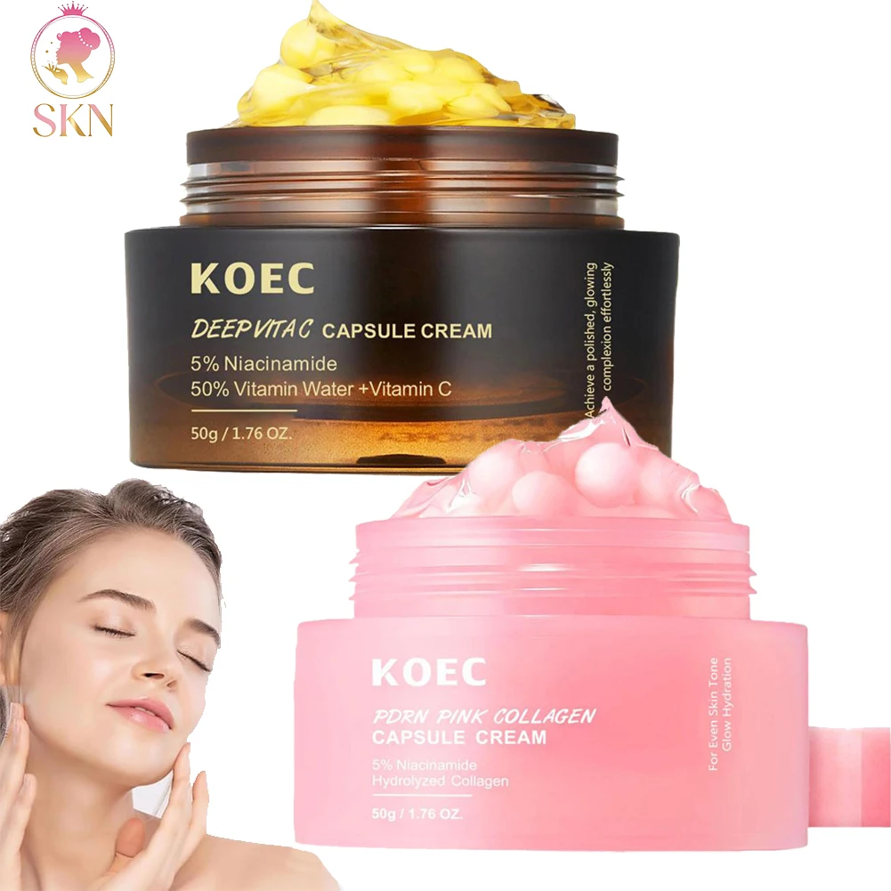 

Крем-желе KOEC с коллагеном, 5% ниацинамидом и витамином С, увлажняющий, питательный, длительного действия, для нежного ухода за кожей