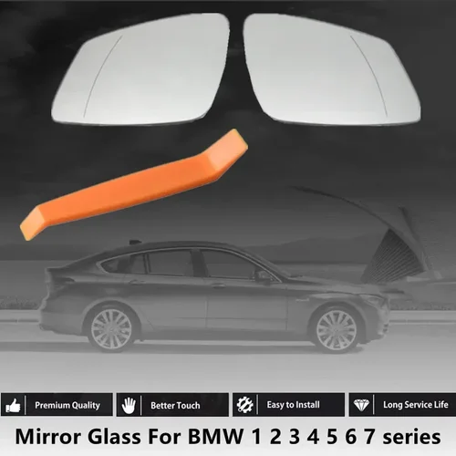 Imagen 1 del producto Espejo retrovisor con calefacción lateral para coche, cristal para BMW E84 F48 F20 F21 F40 F22 F23 F30 F31 F34 F10 F07 F11 1 3 5 6 7 series 525 325 530