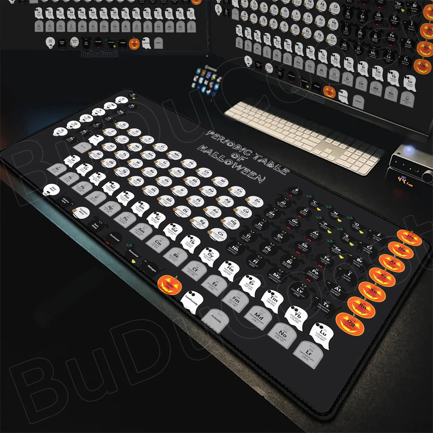 

Hot Sale HD Periodic Table of Elements Mouse Pad XXL Gaming Keyboard Mousepad Stitched Edge Non-Slip Rubber Base Office Desk Mat