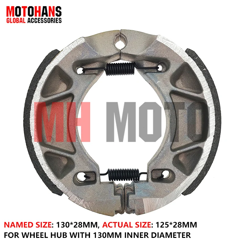 

BLACK SHEEL ASBESTOS FREE BRAKE SHOE 130*28 MOTORCYCLE PARTS FOR YAMAHA YBR125 FZ16 XTZ125 CRYPTON CYGNUS