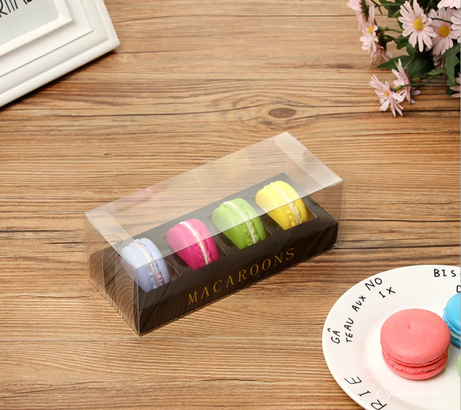 10pcs Clear Plastic Packaging Boxes Different Sizes PVC Cosmetic Bottle Electronic Gift Boxes Cake Candy Macaron Packing Box image 4