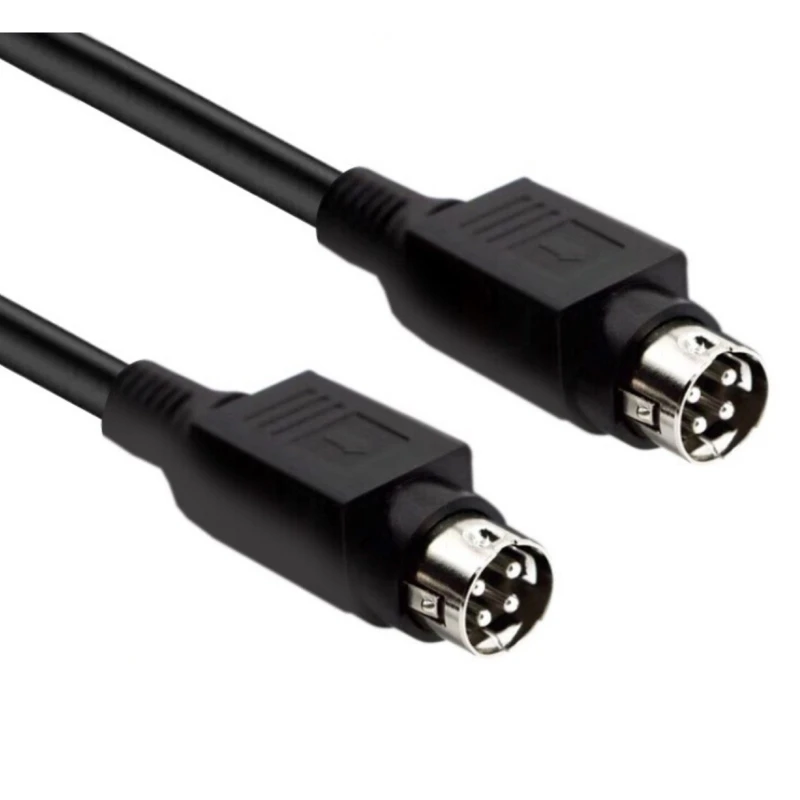 4Pin DIN Male Cable for R1700BTR1600TIII Speaker Temperature Resistant PVC Cover