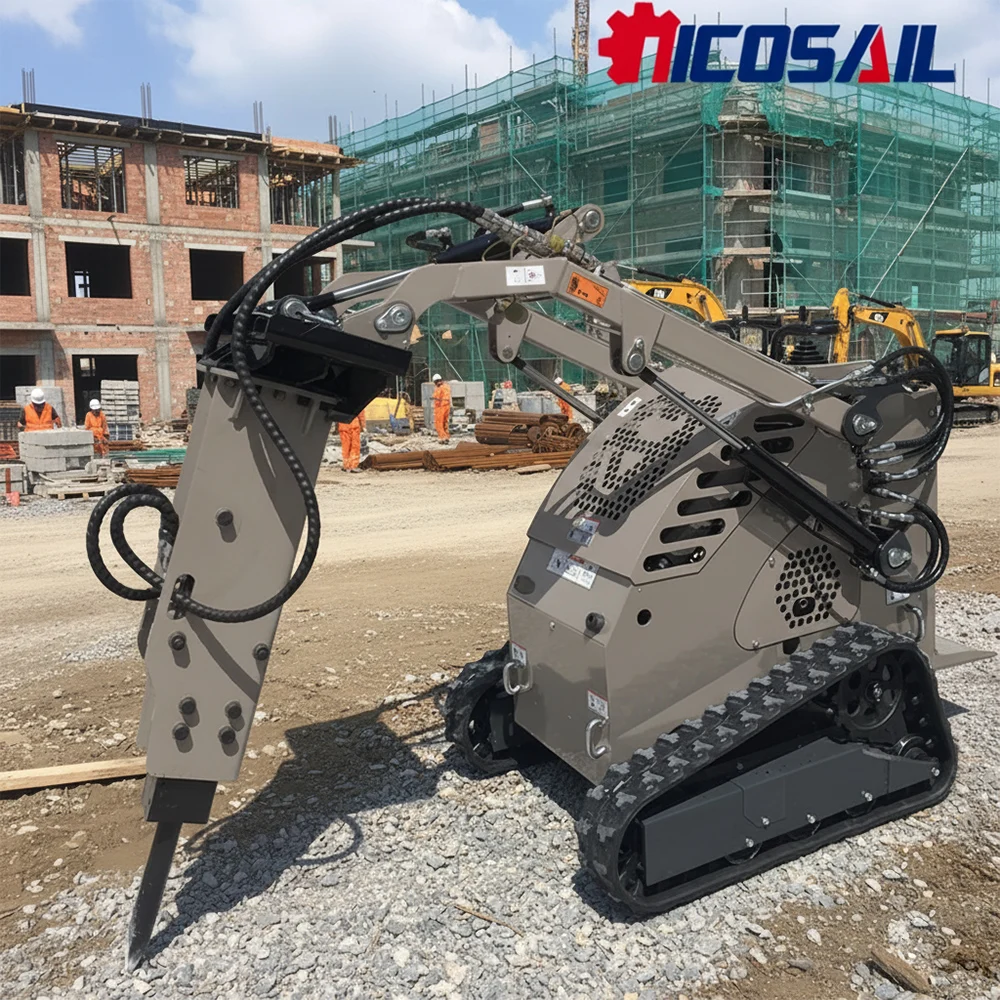 

Custom Mini Skid Steer Loader Euro 5 CE Multi Function Compact Loader for Construction Farm and Industrial Work