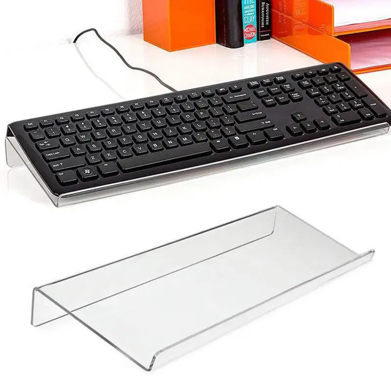 Ergonomic Keyboard Stand Laptop Keyboard Riser Heightened Stand Desktop Stand Transparent Keyboard Tray Stand Accessories