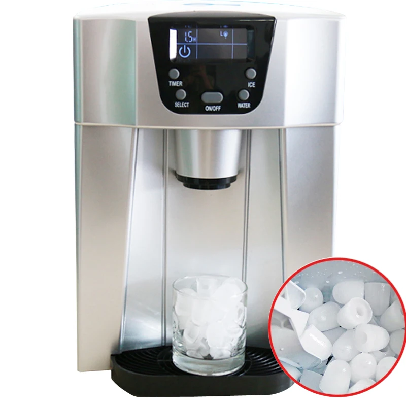 Household Portable MinI Cube Ice Maker Machine Automatic Ice-dropping Multi-function Ice Making Machine and Ice Water Integrated