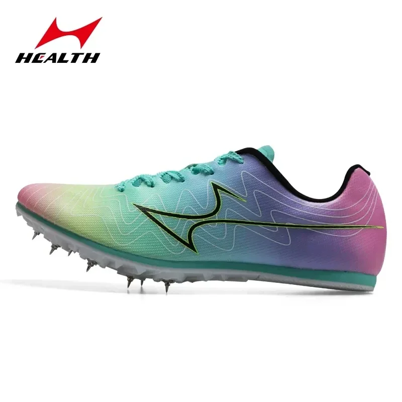 Health Spike New Track and Field Sprint Training Shoes for Male and Female Students In Long Distance Athletics Competition