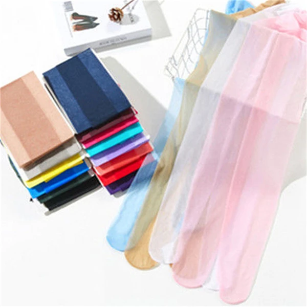 Japanischer Stil Sexy Damen Mädchen Anti-Haken Transparente Strumpfhose Bonbonfarben Ultradünne Unterwäsche Mehrfarbige Durchsichtige Strümpfe – Detail 27