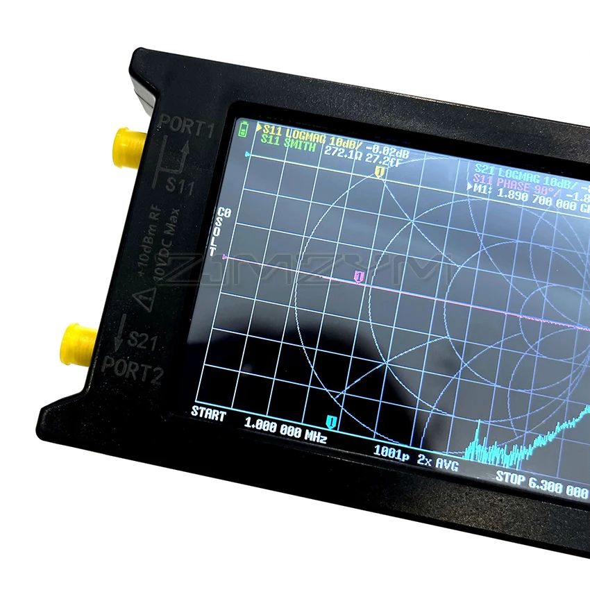 Imagem -04 - Analisador de Rede Vetorial com Tela Sensível ao Toque Litevna64 Litevna hf Vhf Uhf Atualização de Antena Litevna 3.95 50khz 6.3ghz Novo