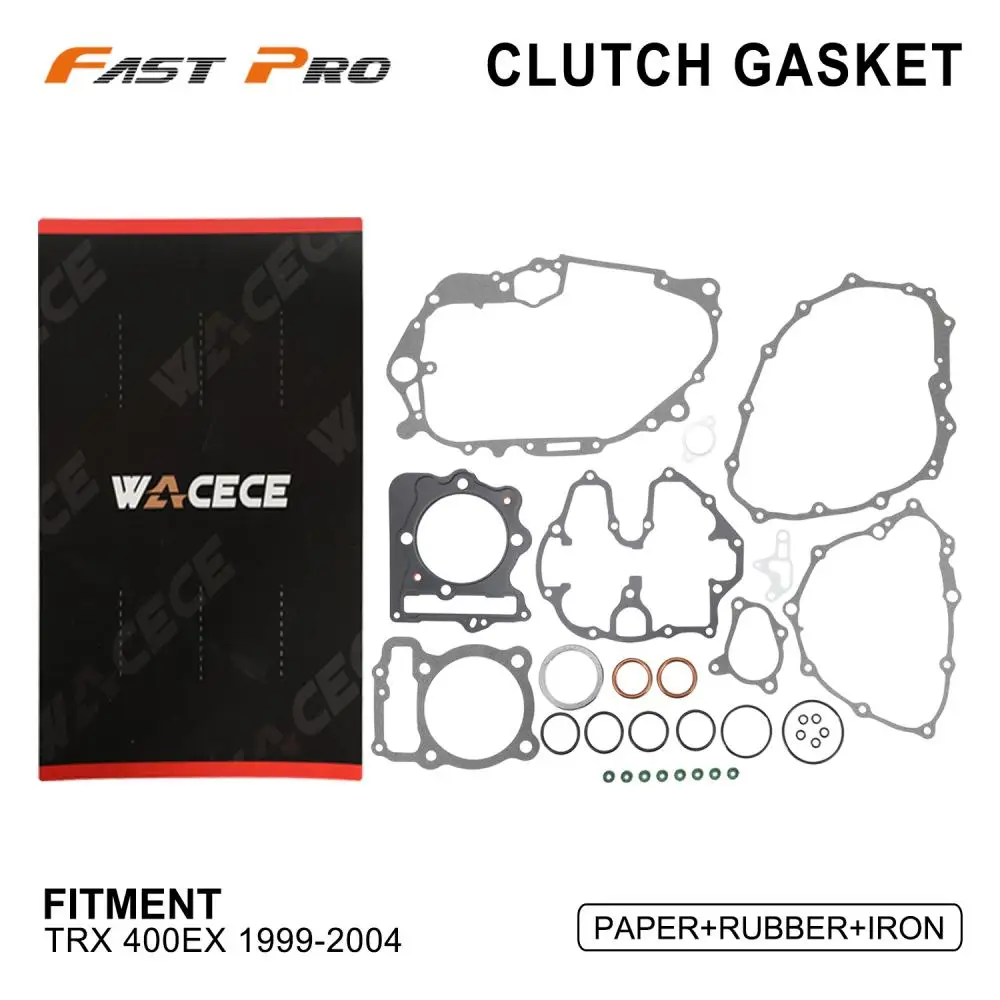 

ATV Clutch Gasket Set Motorcycle Accessories For Honda TRX 400EX 1999-2004 Off-Road Dirt Pit Bike Paper Rubber Iron