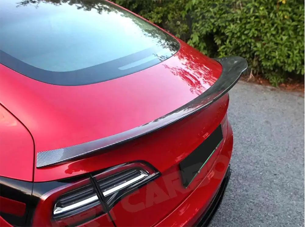 

ABS Gloss Black Rear Boot Spoiler Trunk Wing for Tesla Model 3 2017+ Car Duckbill Rear Trunk Wing Spoiler BodyKit Accessories