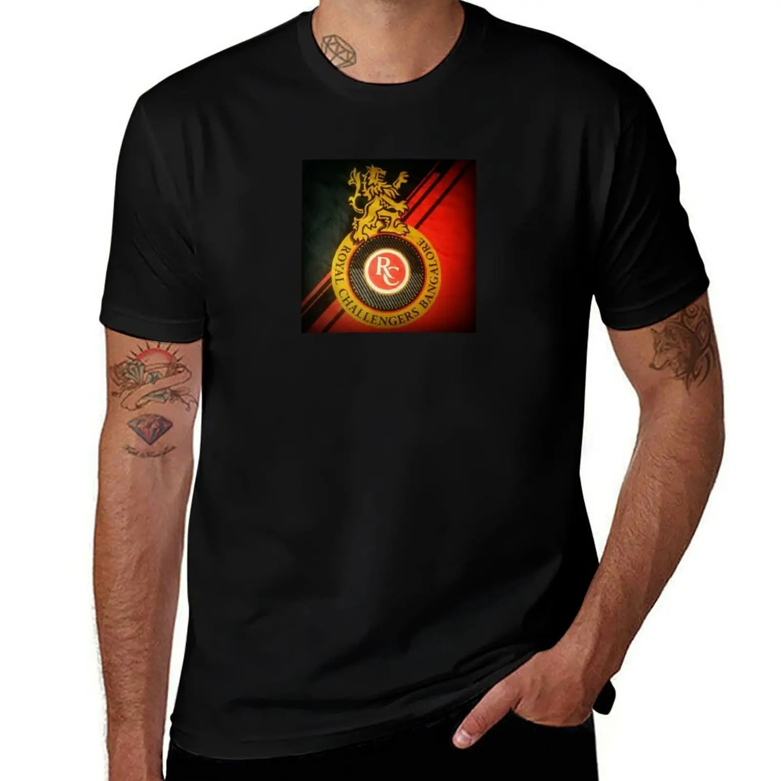 

RCB Royal Challengers Bangalore ipl cricket T-Shirt Casual Loose Short Sleeve Tee for Men