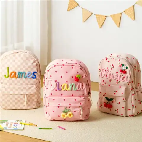 Custom Cute Backpack For Kids 2025 Unique Design Multicolorful Decoration Travel Climbing Bag Gifts Personalized Name For Child