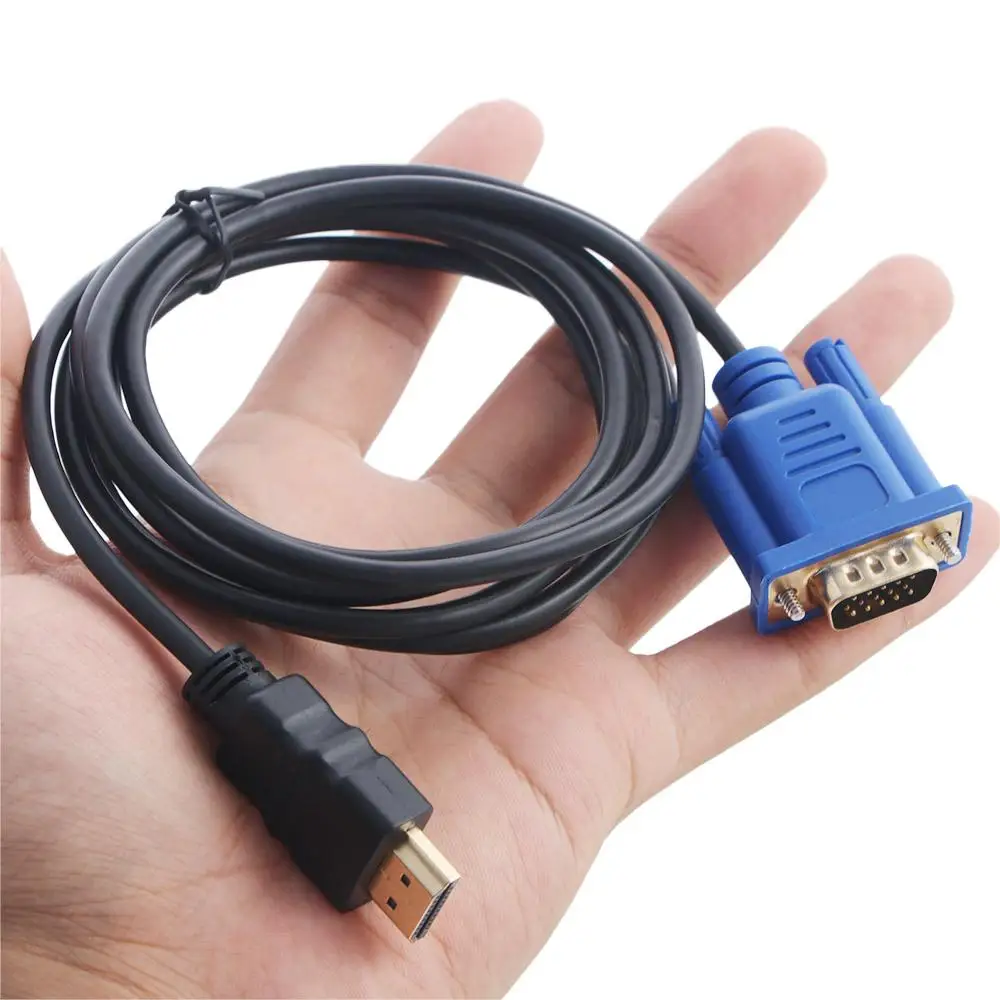 Adapter VGA 15 Pin Audio Cable HDMI to VGA HDMI to VGA  Adapter HDMI Male to VGA Male HDMI to VGA Converter HDMI to VGA Cable