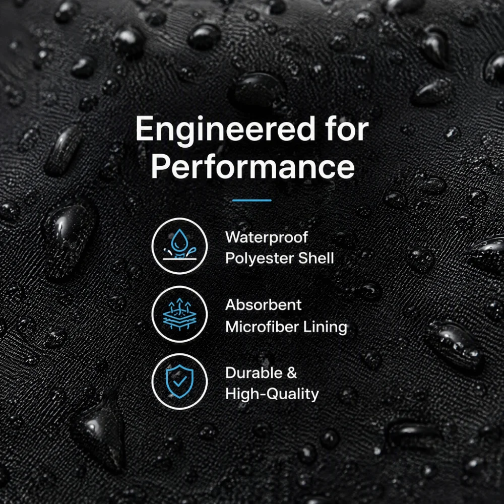 Waterproof Oxford Umbrella Storage Bag Hand Strap Absorbent Folding Umbrella Holder Microfiber Lining Foldable