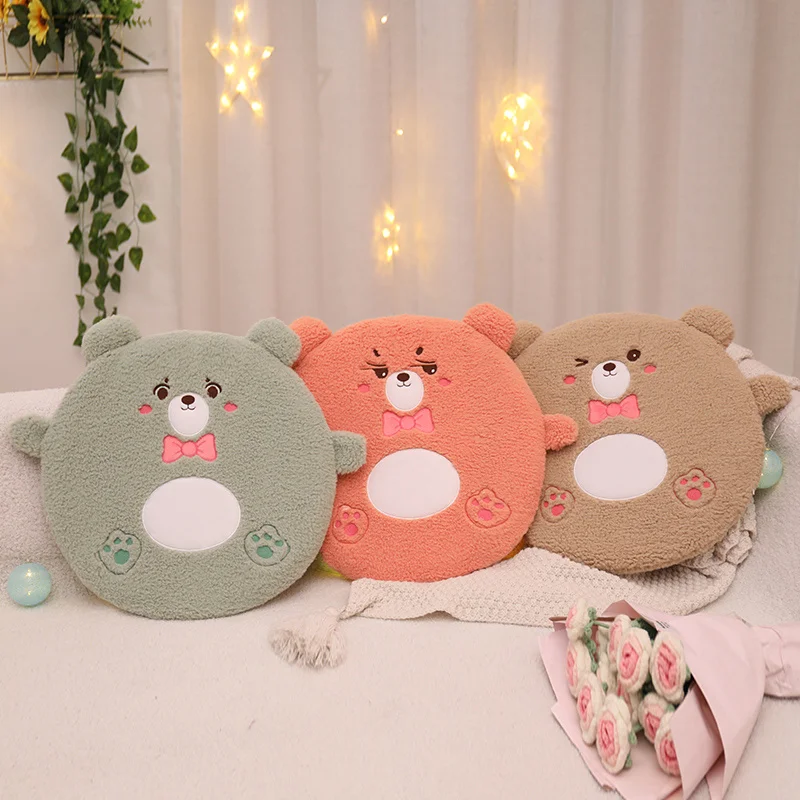 Bear Style Cushion  Cute Comfort Soft Can Be Placed Sofa Headstock Festivals For family friends For Decoration