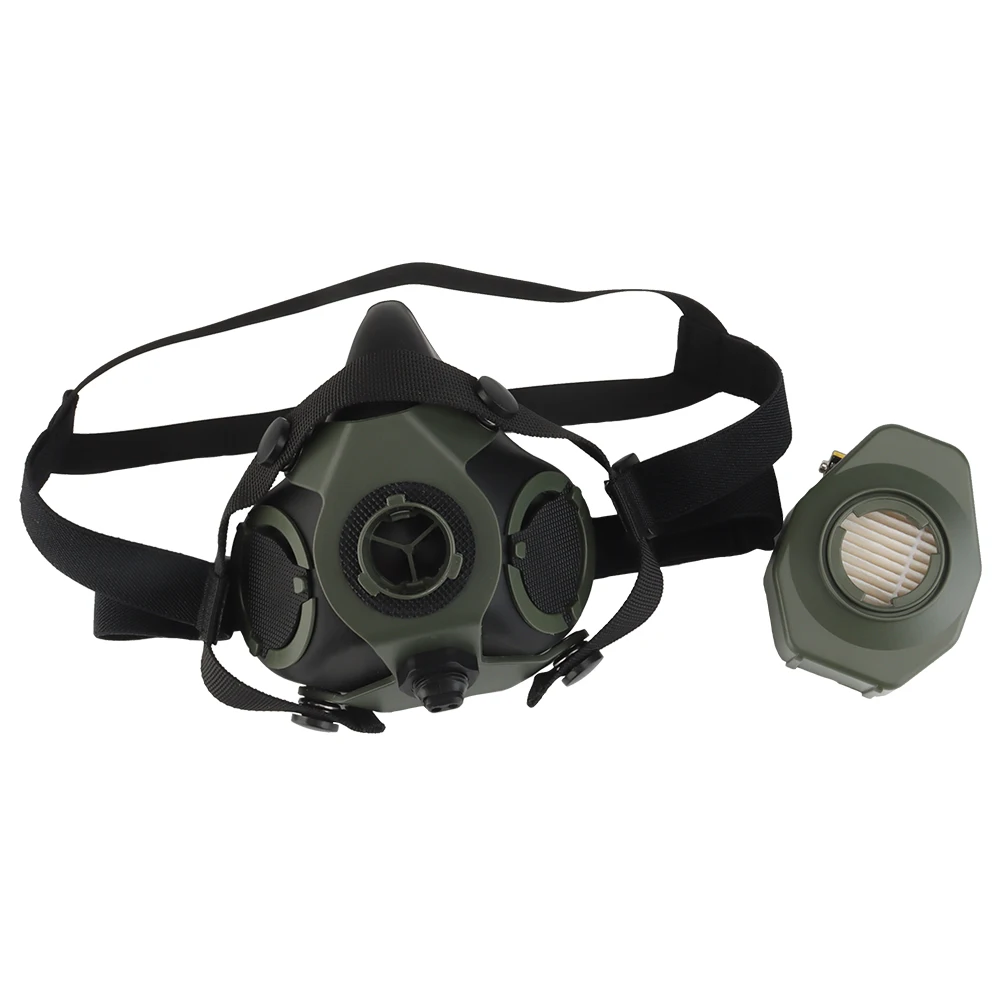 SOTR-Maske, spezielle taktische Atemschutzmaske, halbes Gesicht für Militar Paintball, Airsoft, CS, Cosplay, HEPA-Filtration, Partikel – Detail 27