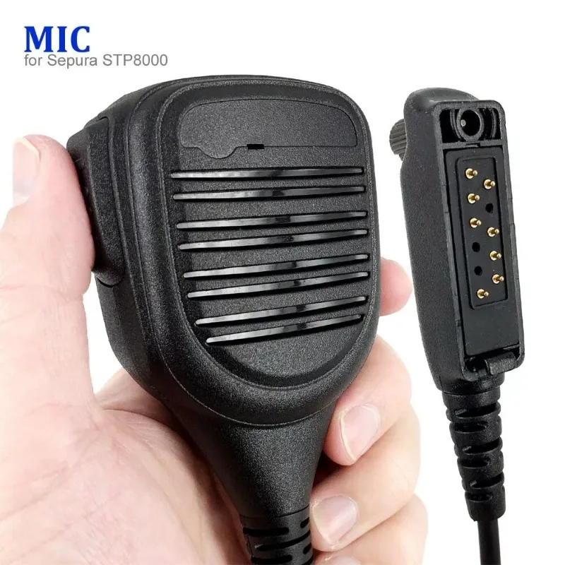 PTT Speaker Mic Microphone IP45 Waterproof Mic for SEPURA STP8000 STP8030 STP8035 STP8038 STP8040 STP8080 SC20 SC21 Walkie Talki