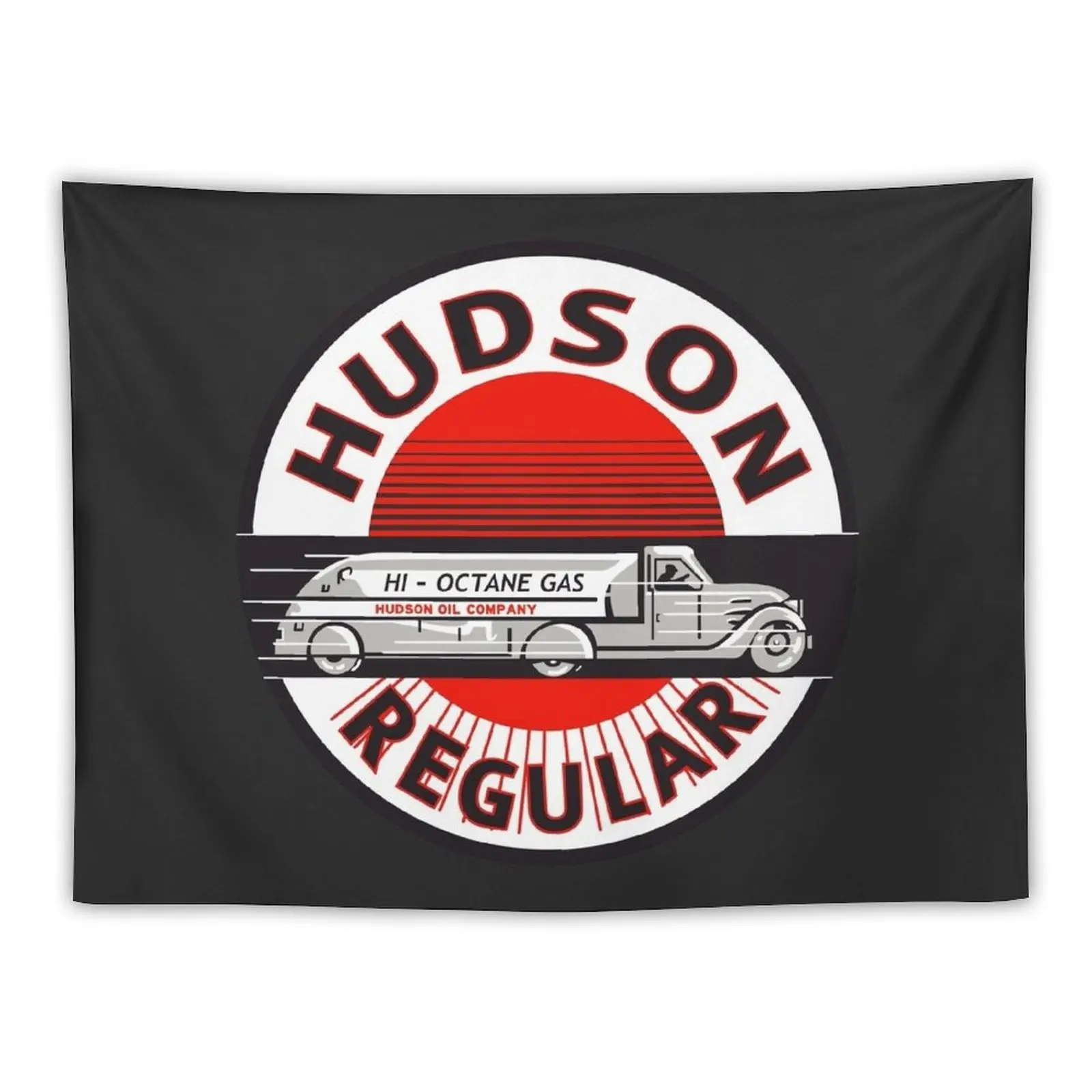 New Hudson Gasoline vintage sign Tapestry Organization And Decoration Wall Coverings Living Room Decoration Decoration Room