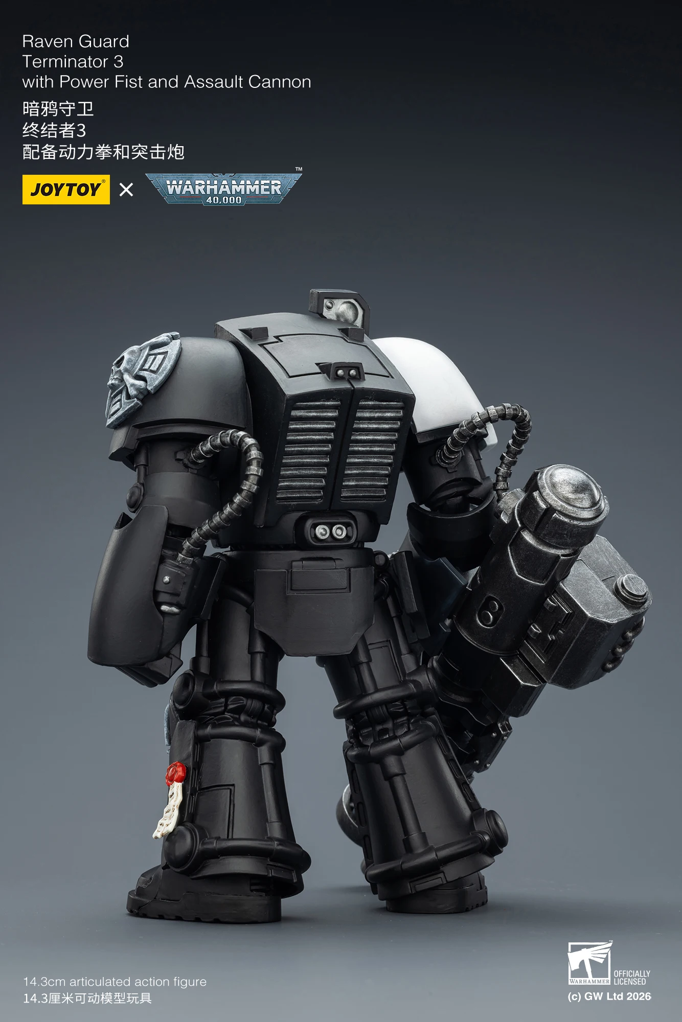 JOYTOY Warhammer 40,000 1/18 Actionfiguren Terminator Black Templars Dark Angels Imperial Fists White Scars Salamanders – Detail 2