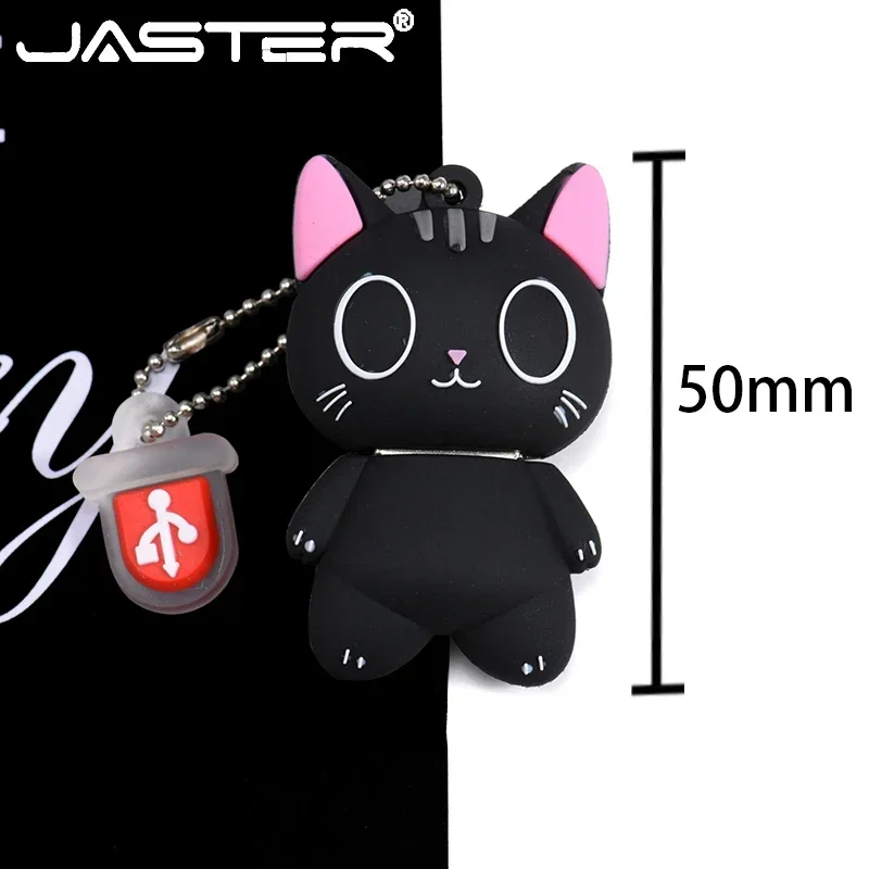 JASTER – Clé usb 2.0 personnalisé, support à mémoire de 4gb 8gb 16gb 32gb 64gb 128gb, lecteur flash jeux de chat, disque u, stockage externe