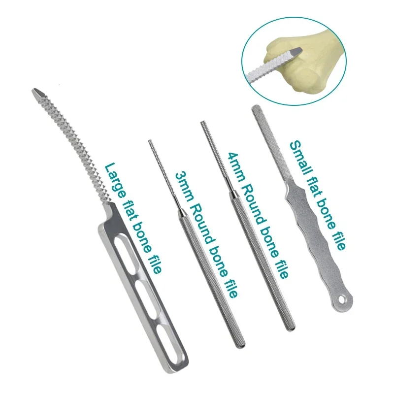 

Four Types Bone Grind Bone Joint Bone File Stainless Steel Orthopedic Instrument pet