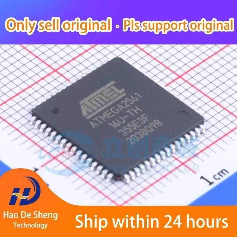 10PCS/LOT  ATMEGA2561-16AU ATMEGA2561  TQFP-64  New Original In Stock