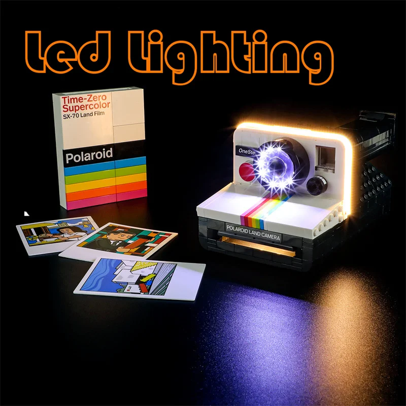 Lighting Set For 21345 Polaroidsed SX-70 Camera Not Include Building Block (Only Led Light Kit)