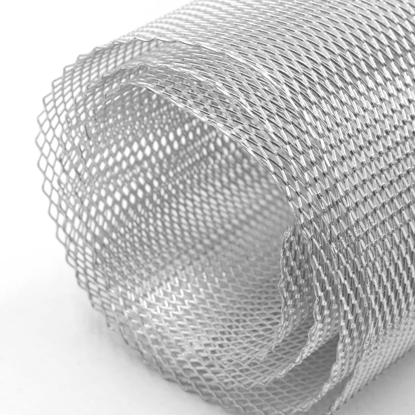 

Aluminum Alloy For Universal Car Auto Front Bumber Grille Mesh 3*6MM 10*20MM Cut-table Modified Center Mesh Car Exterial Part