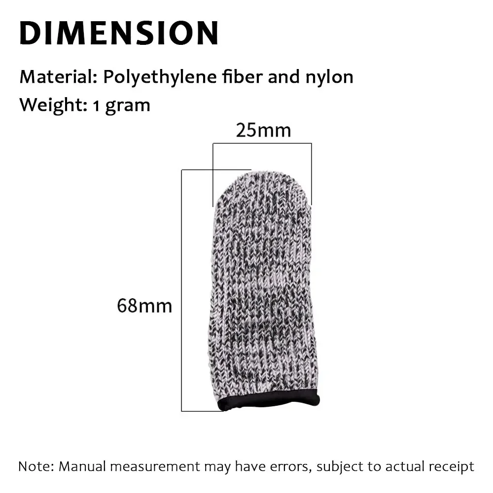 Schnittfeste Fingerabdeckungen der Stufe 5, flexible Sicherheits-Fingerspitzenhandschuhe, hochfeste Schutzhüllen für Küchenwerkzeuge für verbesserten Halt