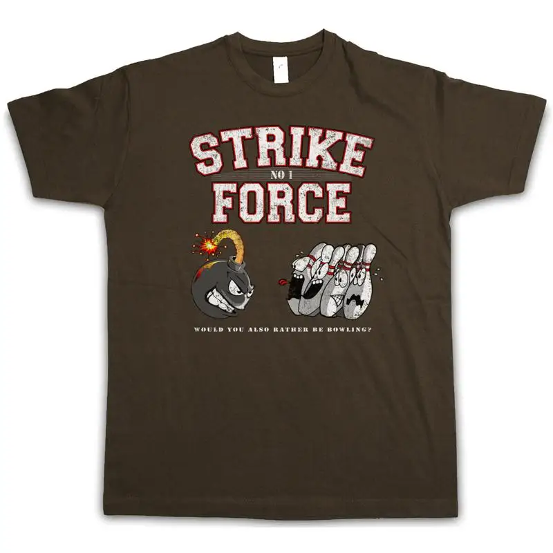 STRIKE FORCE NO 1 T shirt Wesley Crushers Let s Bowl Rather Be Bowling